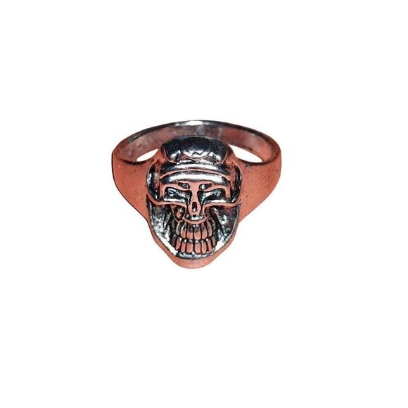 Silver Skull Punk Grunge Ring - Picture 1 of 4